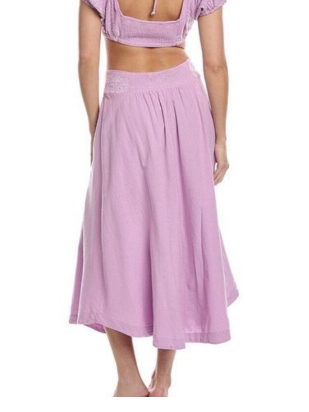 Free People Lotus Midi Skirt, sz L - Picture 5 of 11